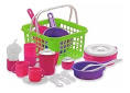 CANASTA CON JUEGO DE TE Y COCINA