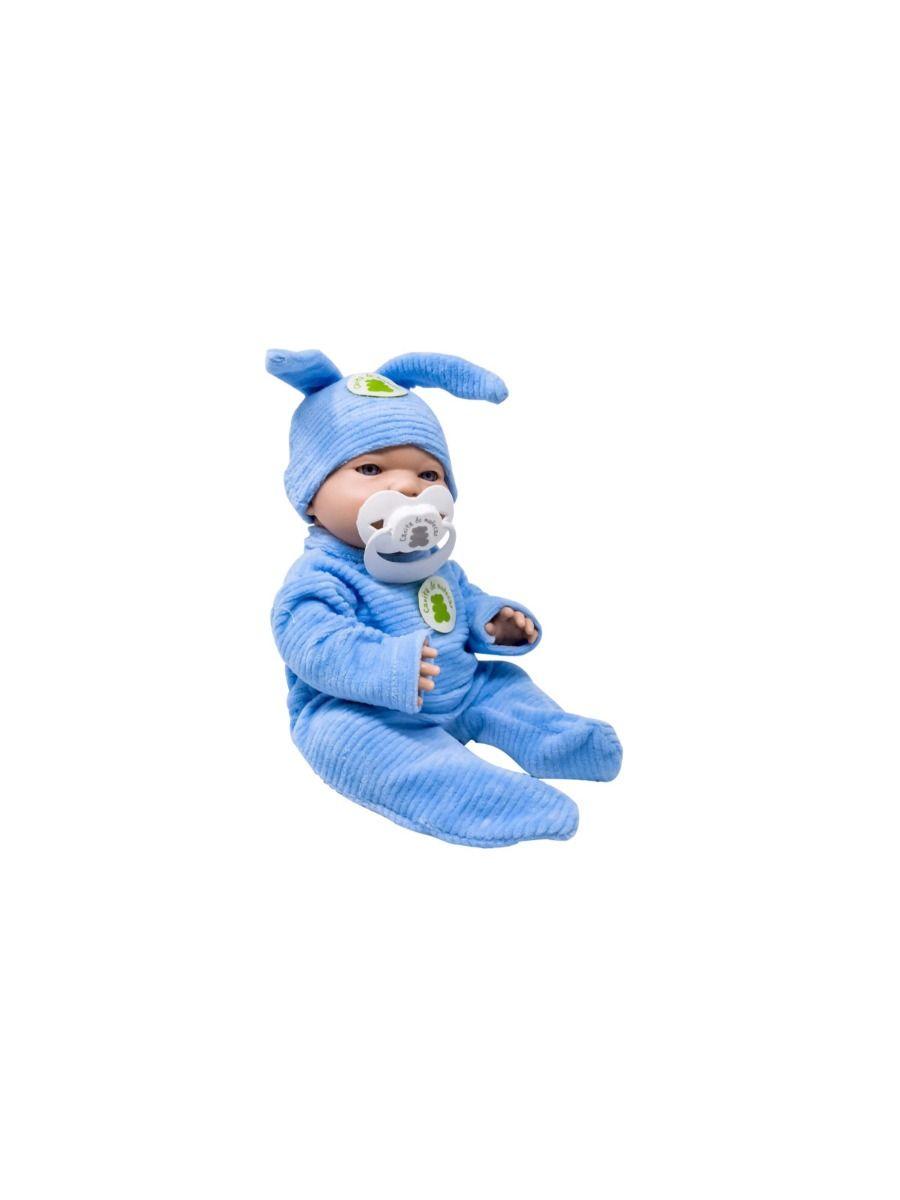 BEBE CON GORRO OREJAS DE CONEJO 27CM