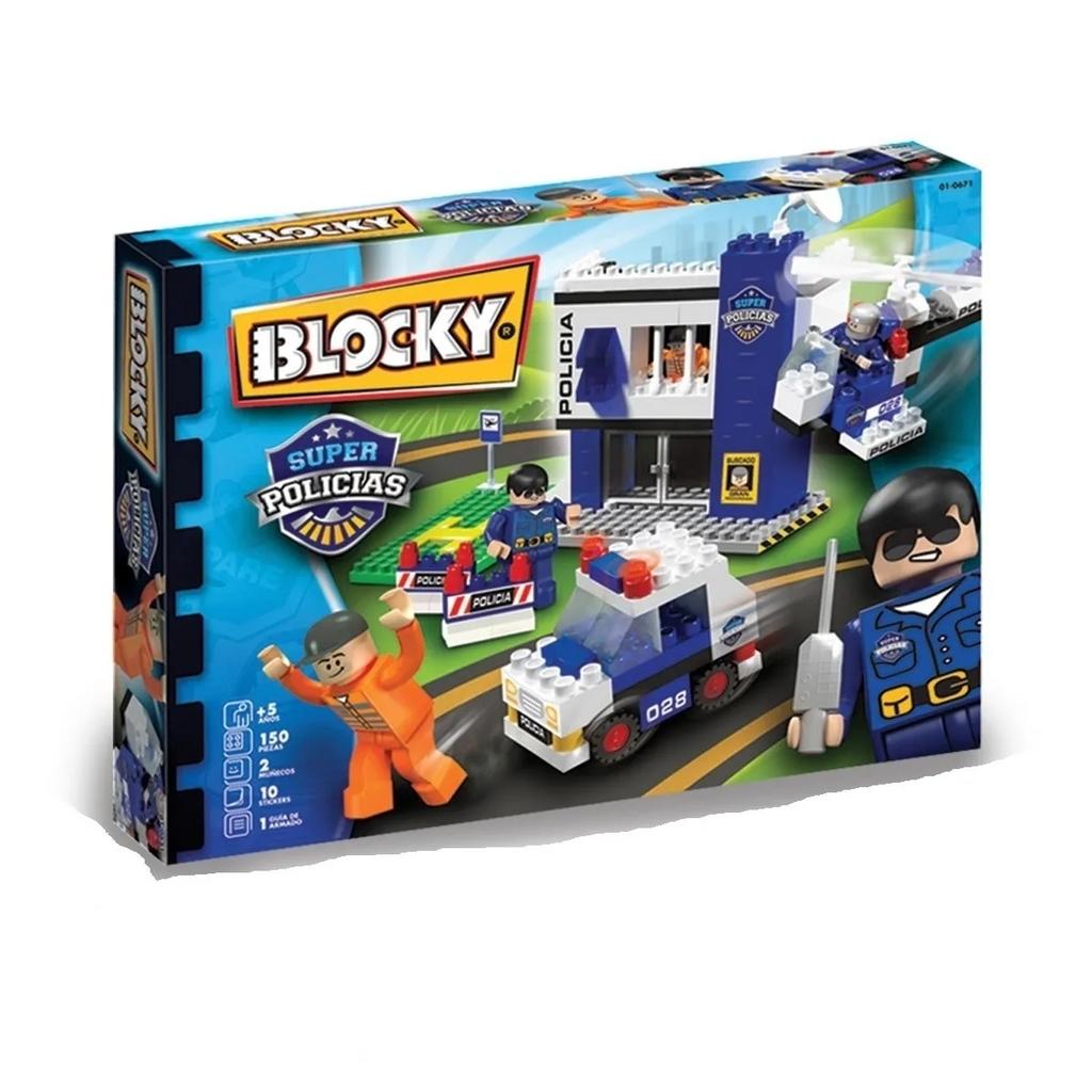 BLOCKY SUPER POLICIAS X 150 PIEZAS