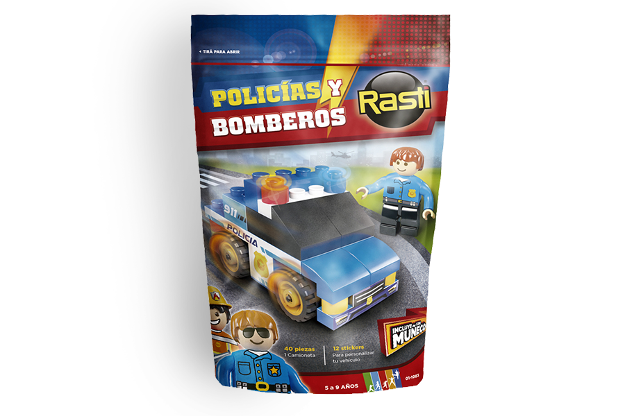 DOY PACK RASTI POLICIAS X 43 PIEZAS