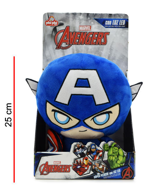 CAPITAN AMERICA CON LUZ 25CM