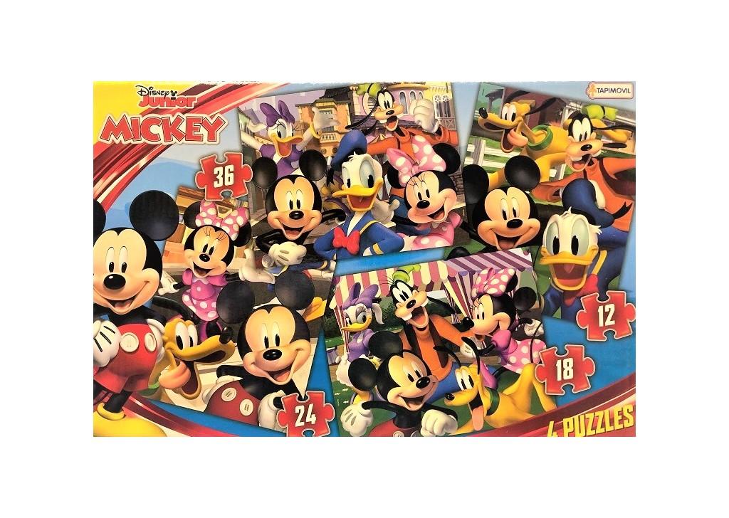 4 PUZZLES MICKEY