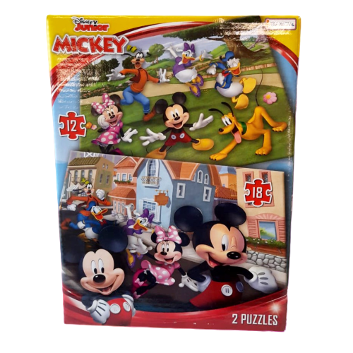 2 PUZZLES MICKEY 12/18 PIEZAS