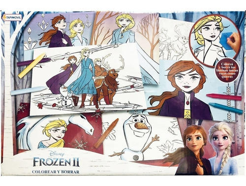 COLOREA Y BORRA FROZEN