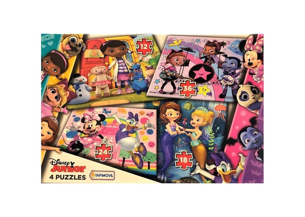 4 PUZZLES DISNEY
