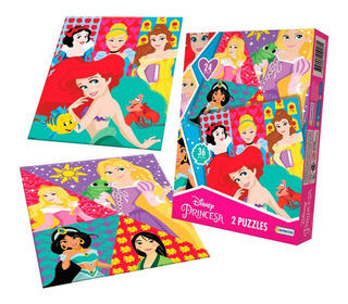 2 PUZZLES PRINCESAS 24/36PIEZAS