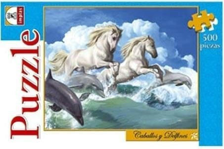 PUZZLE CABALLOS Y DELFINES X 500 PIEZAS