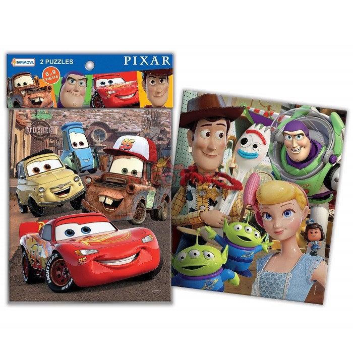 2 PUZZLES DISNEY PIXAR 6 Y 9 PIEZAS EN BOLSA