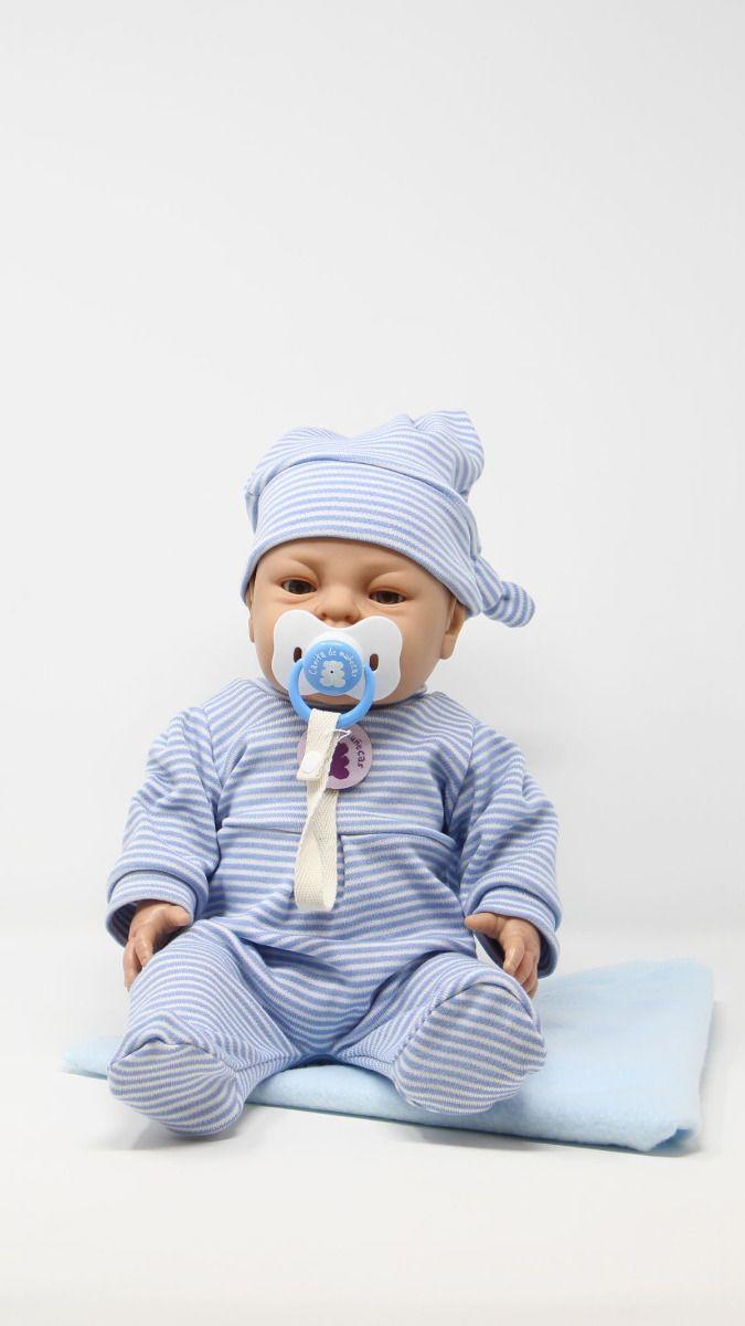 BEBE CON SEXO Y MANTA POLAR 43CM