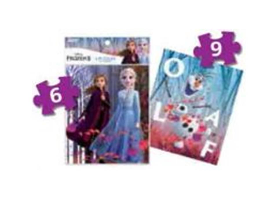 2 PUZZLES 6/9 PIEZAS FROZEN