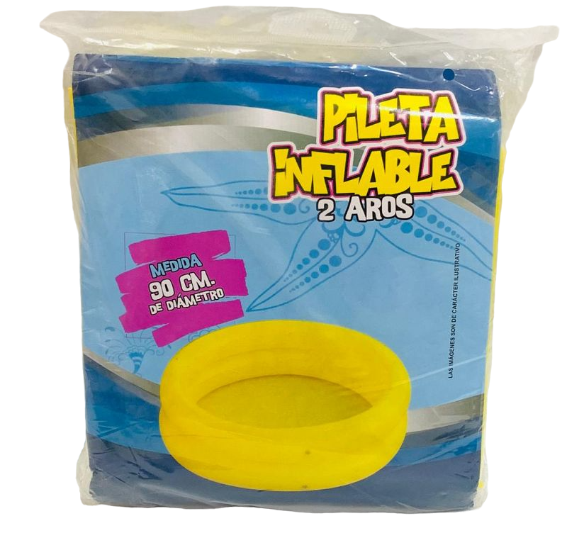 PILETA INFLABLE 2 AROS LISA 90CM