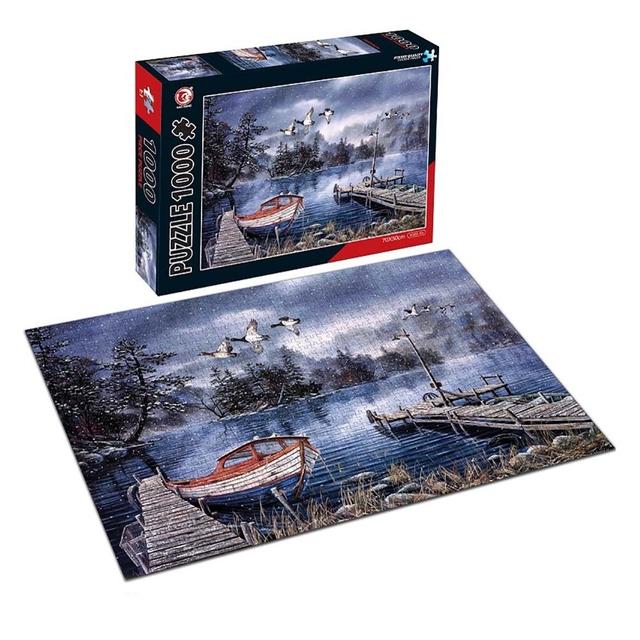 PUZZLE 1000P LAGO NIEVE