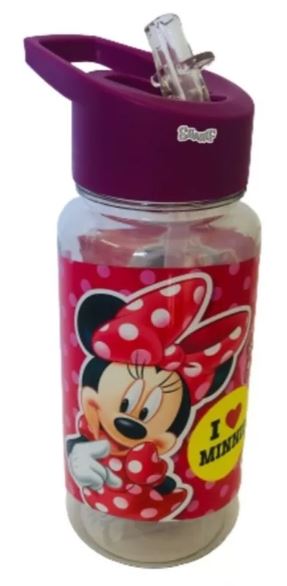 BOTELLA STRAW TOP MINNIE