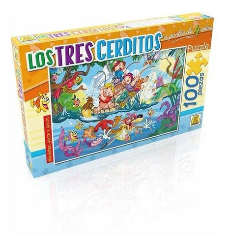 PUZZLE LOS 3 CERDITOS X 100 PIEZAS