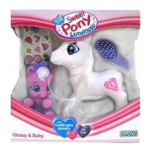 PONY GLOSSY X 2 C/LUZ Y ACC