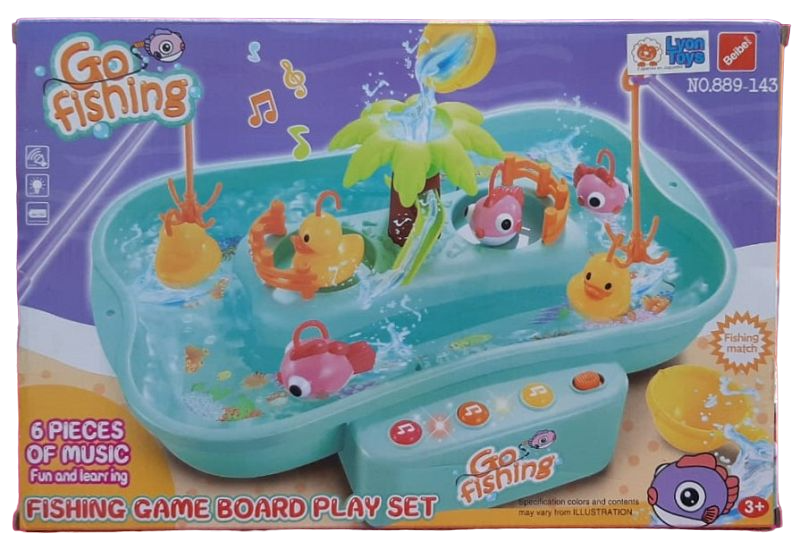 PESCA C/FUENTE PARA AGUA CON PECES Y PATOS (AH889-143)