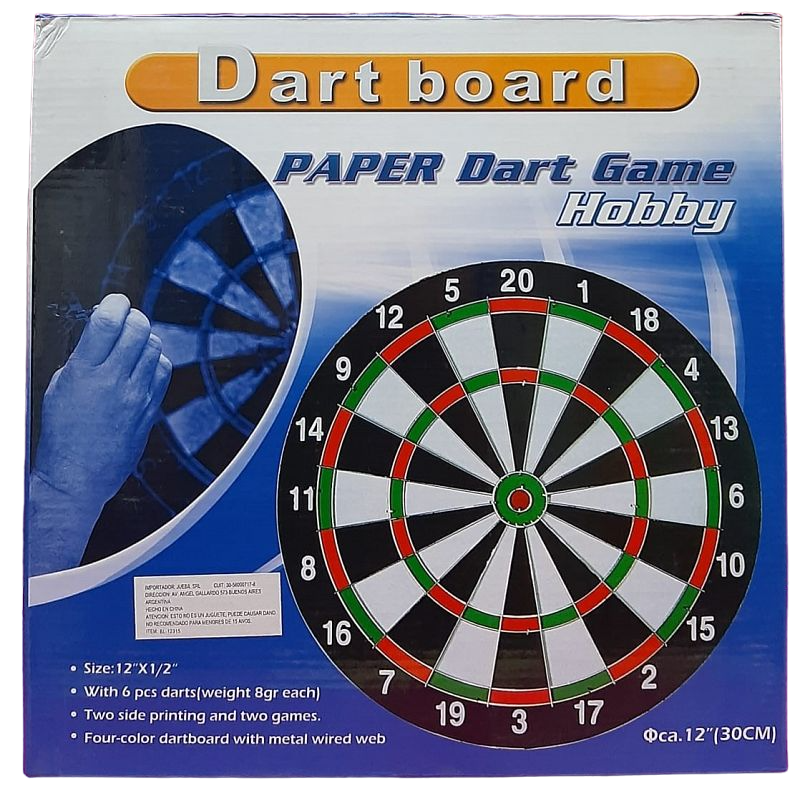 BLANCO CON DARDO 31CM EN CAJA (12315)