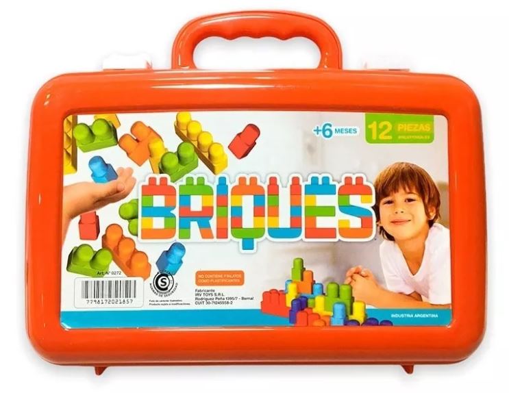 VALIJA DE BLOQUES BRIQUES X 12P