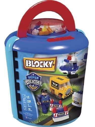 BALDE BLOCKY POLICIAS X 120P