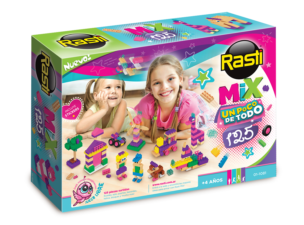 RASTI MIX X 125P C/STICKERS