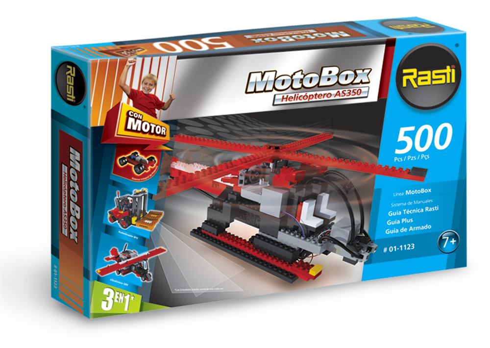 RASTI BOX 3EN1 HELICOPTERO X 500P