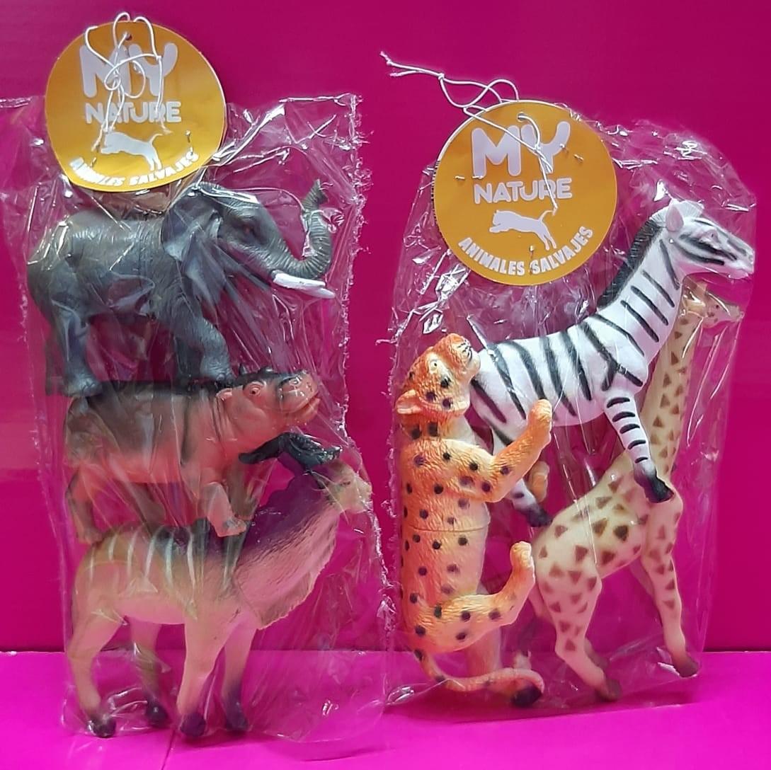 ANIMALES DE LA SELVA X 3 EN BOLSA