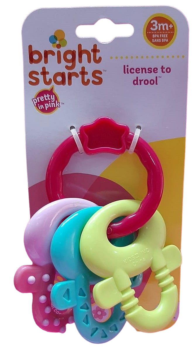 MORDILLO PLASTICO X 3 LLAVES ROSA
