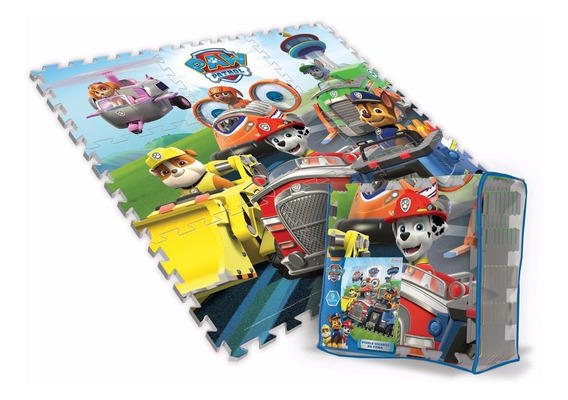 PISO DE GOMA EVA X 9 PAW PATROL