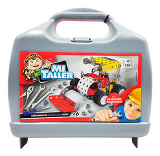 VALIJA MI TALLER CON HERRAMIENTAS METAL 130P