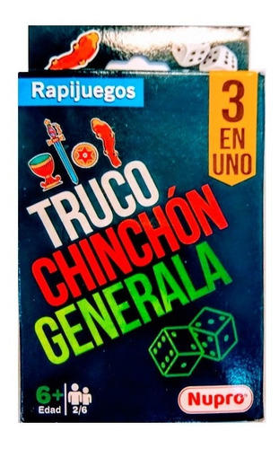 RAPI JUEGOS 3 EN 1 TRUCO-GENERALA-CHINCHON