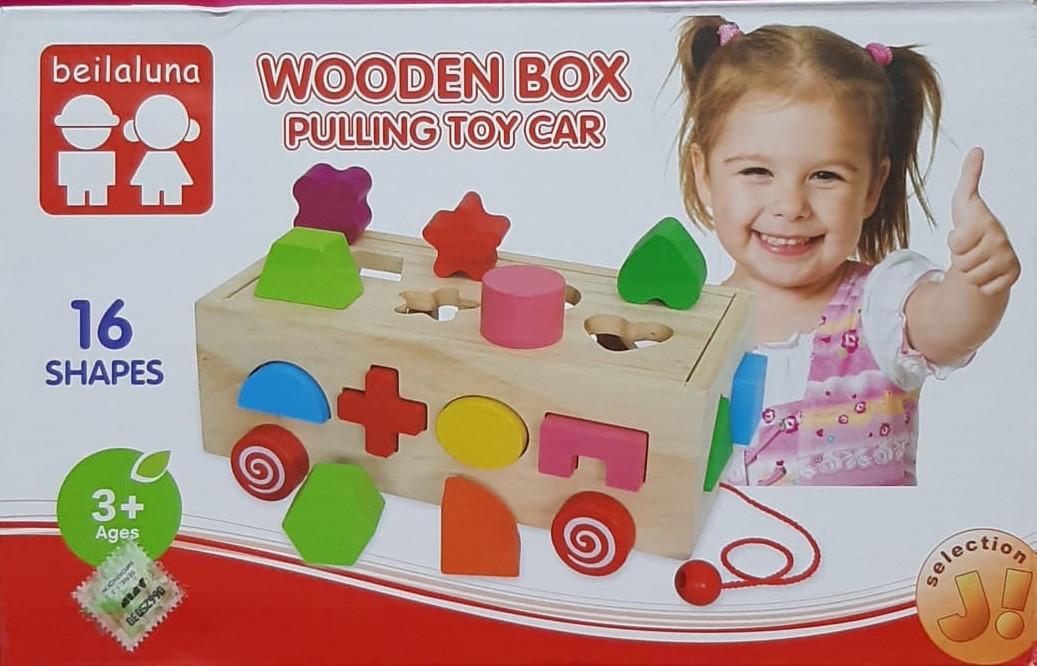 CARRITO ARRASTRE DE MADERA EN CAJA