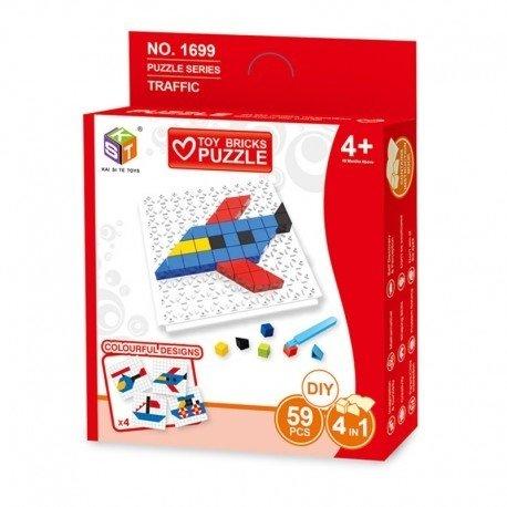 PUZZLE LADRILLOS 4 EN 1 X 59 PIEZAS (1699)