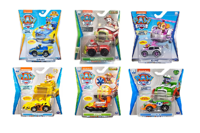 PAW PATROL VEHICULO METAL CON FIGURA - MODELOS SURTIDOS