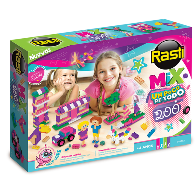 RASTI MIX X 200P C/STICKERS