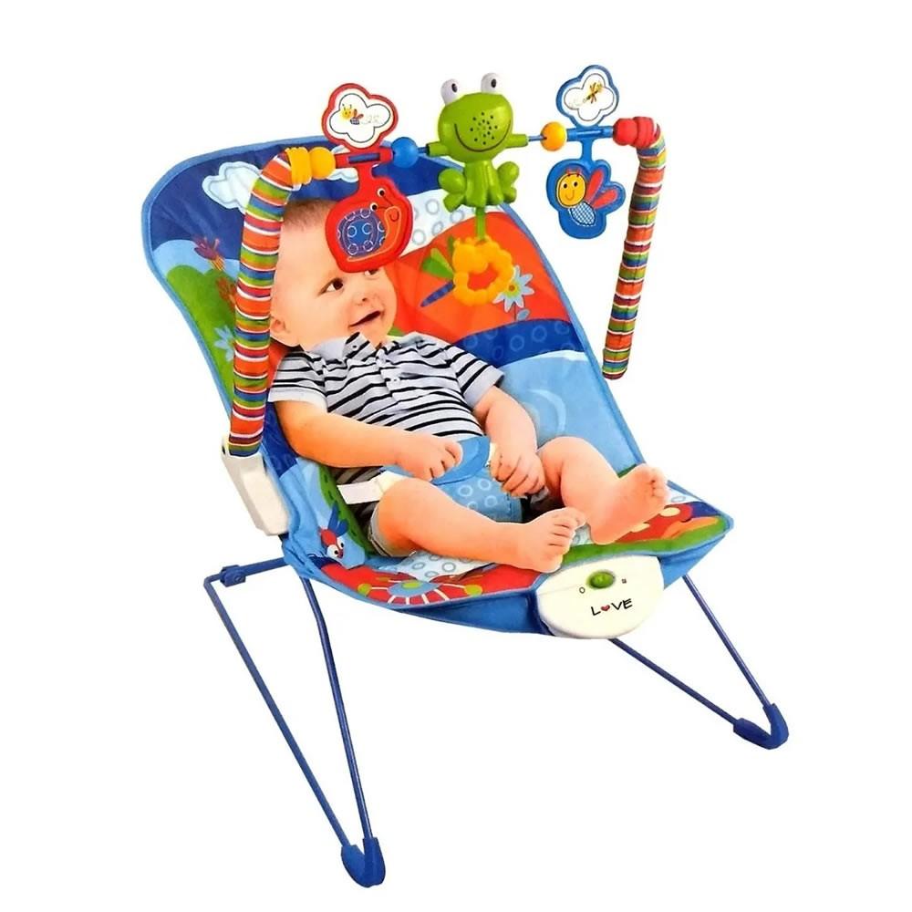 SILLA MECEDORA VIBRA COLOR AZUL
