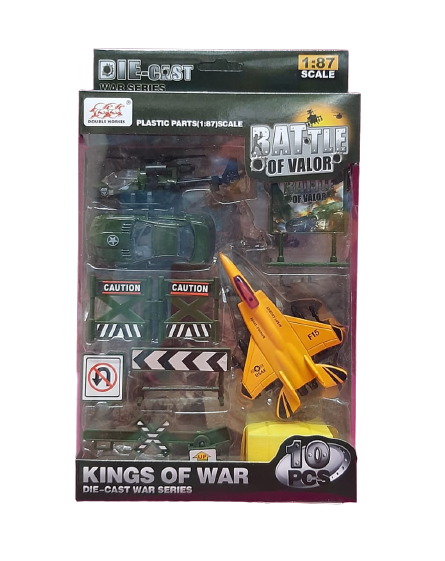 SET MILITAR METAL 10PZAS E/CAJA