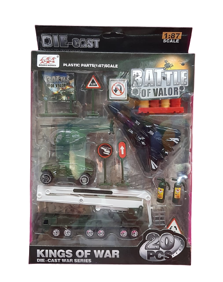 SET MILITAR METAL 20PZAS E/CAJA