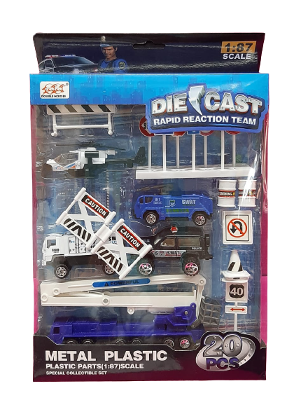 SET POLICIA METAL 20PZAS E/CAJA