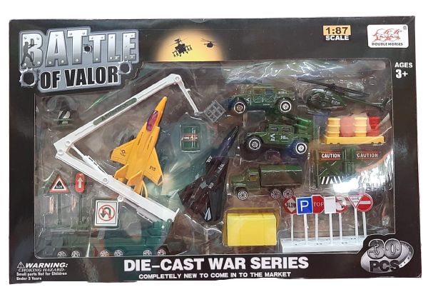 SET MILITAR METAL 30PZAS E/CAJA