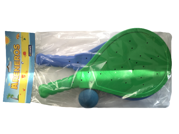 JUEGO DE PALETA C/PELOTA EN BOLSA