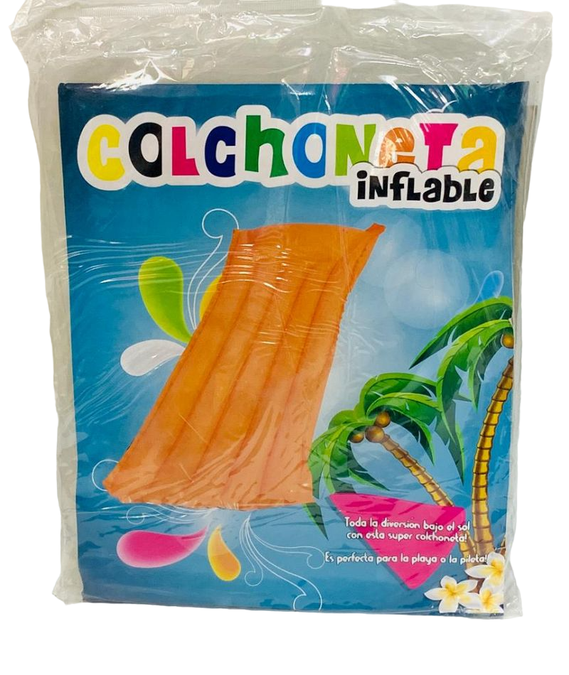 COLCHONETA INFLABLE LISA 180CM - COLORES SURTIDOS -