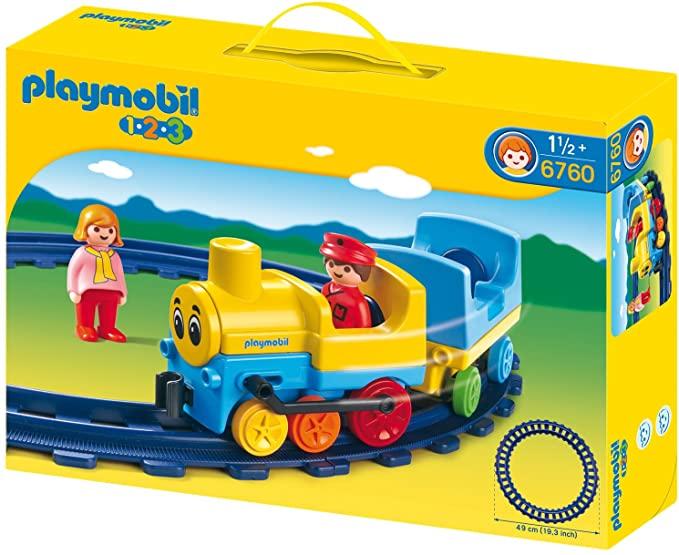 PLAYMOBIL LOCOMOTORA COCHE PASEADOR 1 2 3