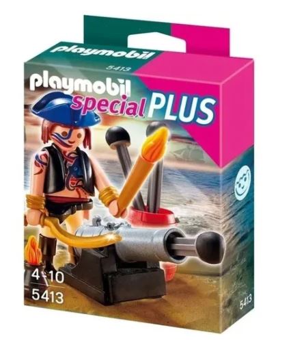 PLAYMOBIL PIRATA CON CAÑON SPECIAL PLUS