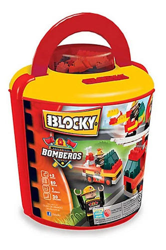 BLOCKY BOMBEROS BALDE 100PZAS