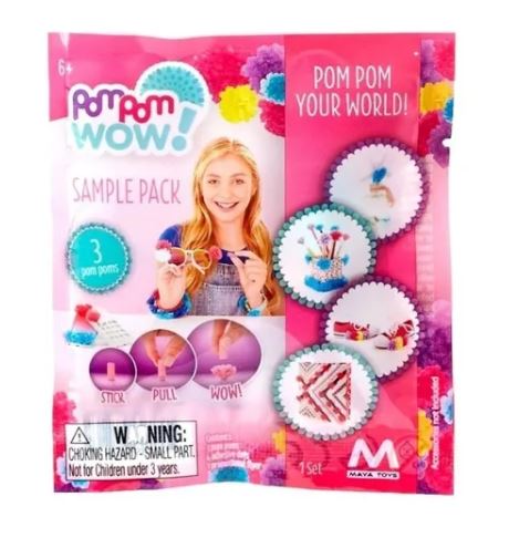 POM POM WOW! 3 POMPONES EN SOBRE