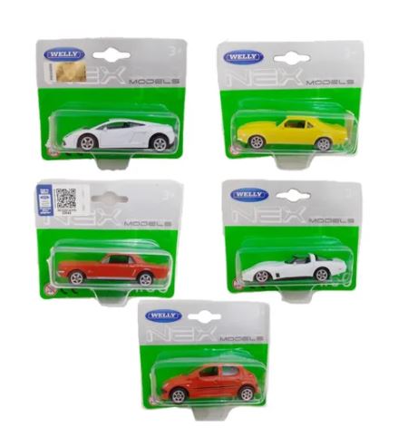 AUTO WELLY ESC. 1:60 EN BLISTER X1 - MODELOS SURTIDOS