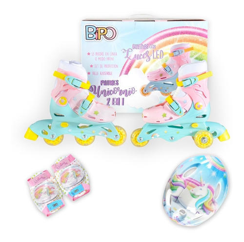 ROLLER COMBO UNICORNIO 2EN1 LED EXTENSIBLE