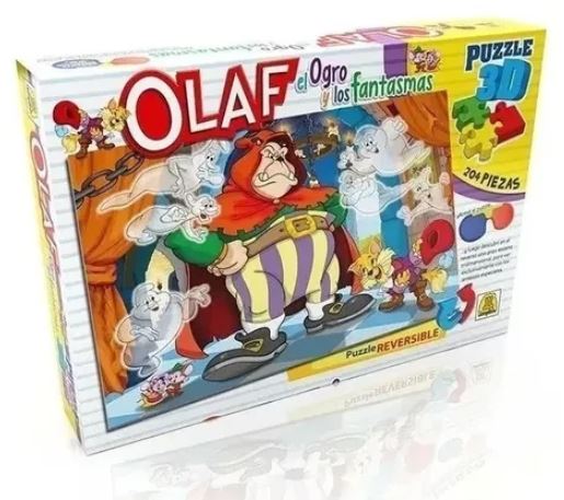 PUZZLE 3D OLAF EL OGRO Y LOS FANTASMAS