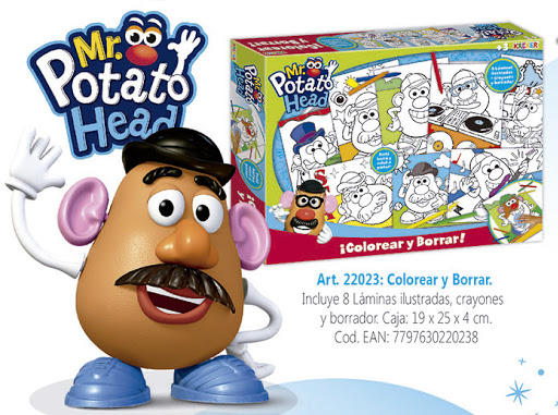 COLOREAR Y BORRAR MR. POTATO