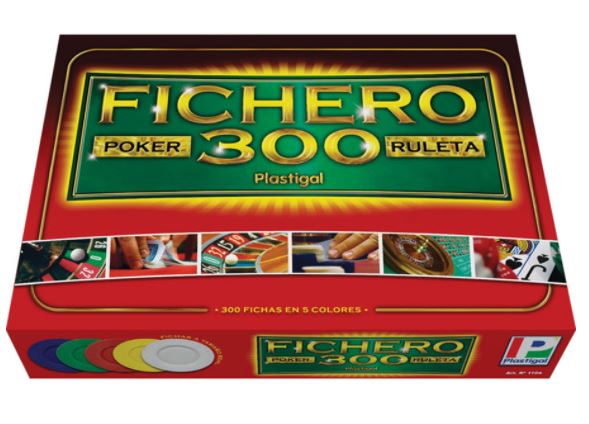 POCKER 300 FICHAS ENCASTRABLES